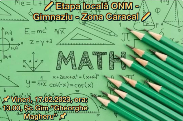 Olimpiada Națională de Matematică - Etapa Locală